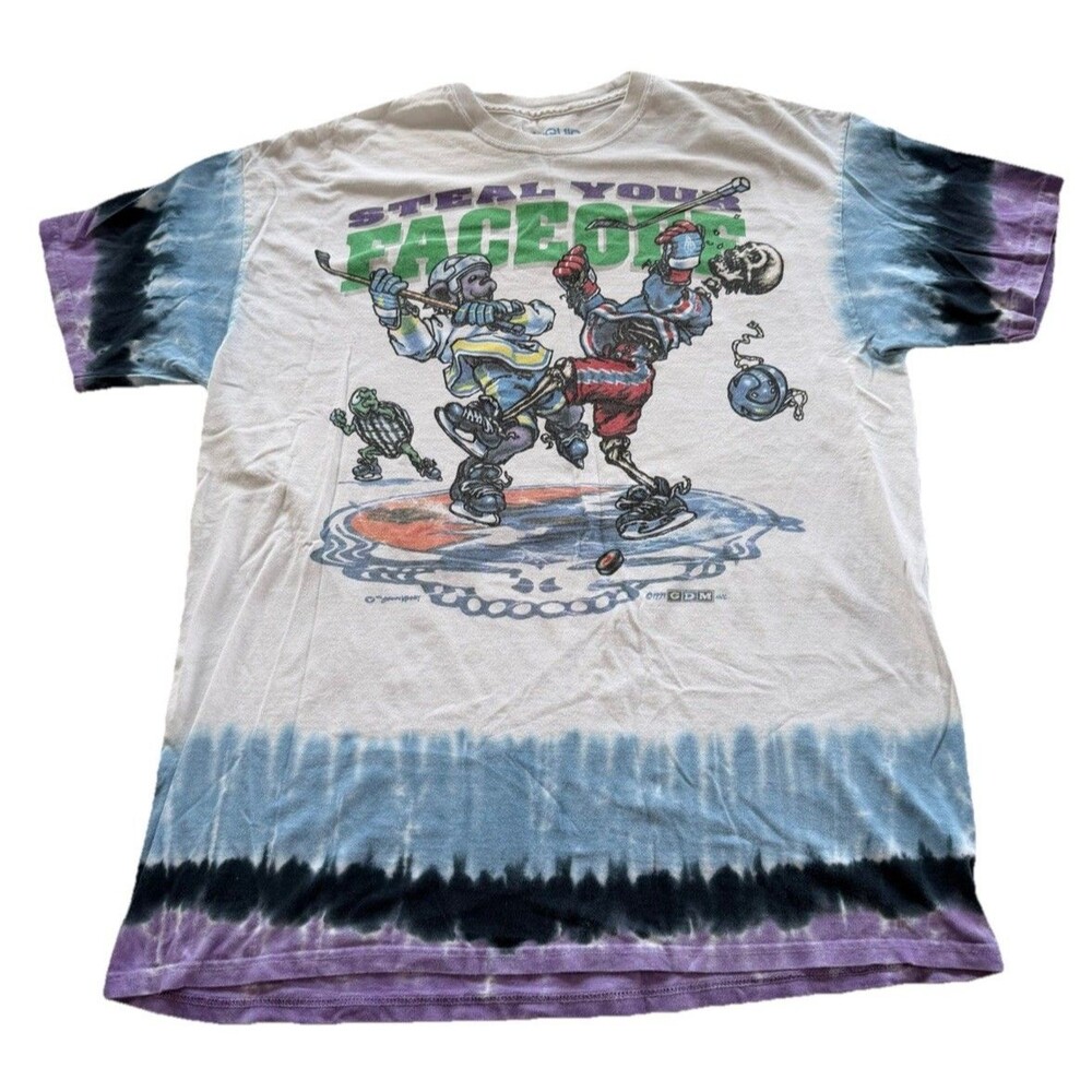 Grateful Dead Steal Your Face Off Liquid Blue 1994 Men's T-Shirt 2XL Vintage